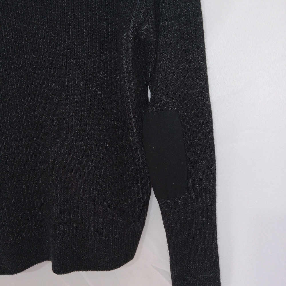 Nick Danger Mens Black Full Zip Sweater Jacket Mock Neck Hooded EUC - Picture 7 of 14